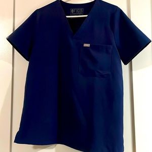 FIGS Scrubs Size Medium Catarina Denim Blue